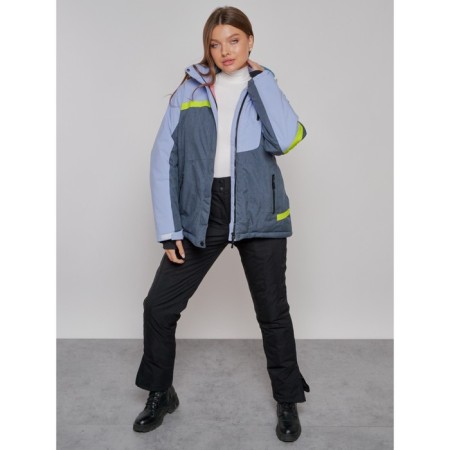 Ski jacket female winter, size 54, purple color-15
