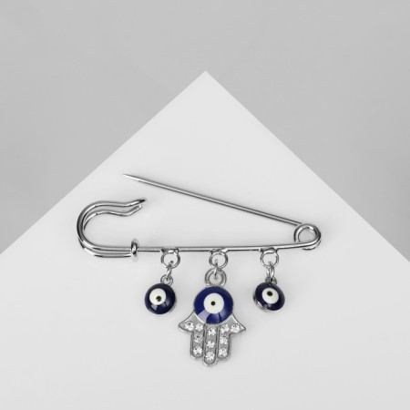 Bulak-cone "from the bad eye", the color is white-blue in silver-2