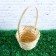 Wicker basket, bamboo, natural color, (cylinder), medium