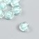 Plastic beads "Ball ribbed - inner color green" set 20 g 1.2x1.1 cm