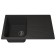Quartz-quartz kitchen up-up-quartz upd-04, rectangular, color 04 black