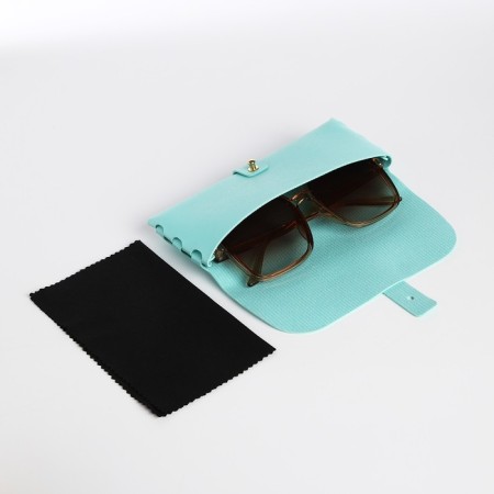 Case for glasses on the clue, the color is turquoise-4