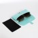 Case for glasses on the clue, the color is turquoise