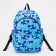 Baby backpack on lightning, blue color