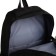 School backpack from textiles on lightning, 7 pockets, black color