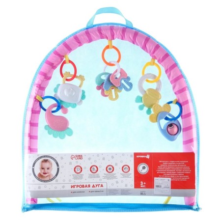 Building is soft on the crib, stroller "Friends", 46 - 68 cm, rattles, 5 toys, crumb I-7