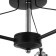 Mirra chandelier 3x60W E27 Black 56x56x30 cm.