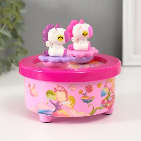Musical Mechanical Magnetic "Unicorns" 12.2x12.2x1.5 cm souvenir-2