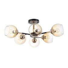 Sender chandelier 6he27 40W black and gold 58x58x27 cm