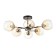 Sender chandelier 6he27 40W black and gold 58x58x27 cm
