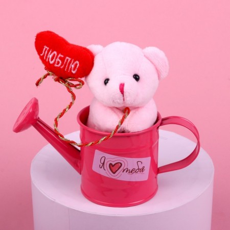 Soft toy "I Love You", Bear, Mix Colors-2
