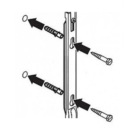 Wall bracket Buderus, with a layer. inserts, for the type of radiators 20/21/22/33, 500 mm-4