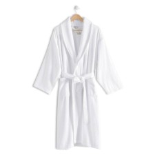Terry robe, size XL, white color