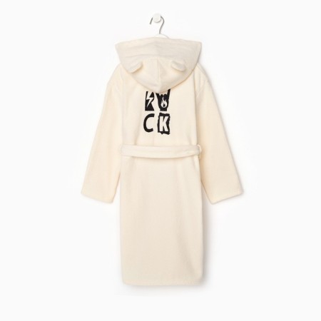Terry robe of children's "Rock" rr 32 (110-116 cm), beige-4