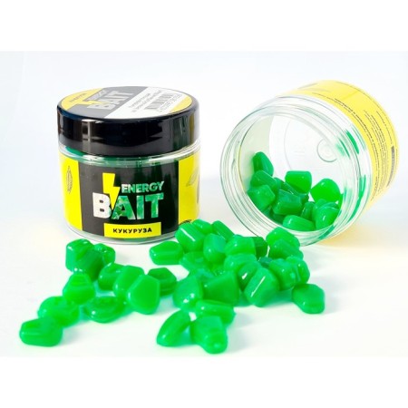 Artificial nozzle Energy Bait "corn", tot, flavored, 60 pcs, green color 914