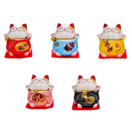 Souvenir Cat Ceramics "Mani-Neko" h = 4.5 cm (set 5 pcs)-5