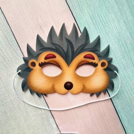 Puppet show. Mask "Hedgehog"