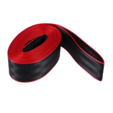 Nylon tape, belt 4.8 cm × 5 m, black with red edging