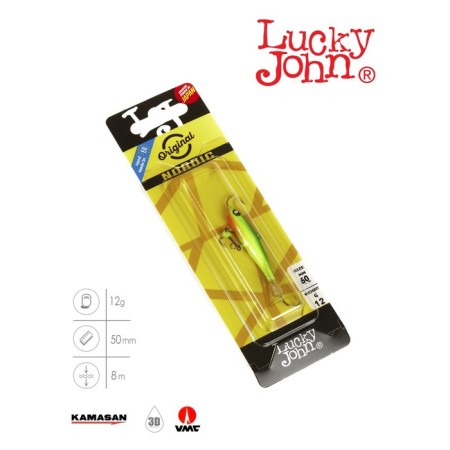 Балансир Lucky John NORDIC 4 + тройник, 4 см, цвет 29 блистер-2