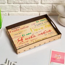 Tray with handles 
