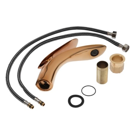 Zein Z3883 sink mixer, interior, height 15cm, brass, Rose Gold-11