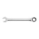 The key combined ratchet tundra, CRV, polished, 72 teeth, 18 mm