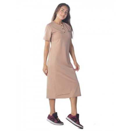 Women's dress W.W.F.H., size 44, color light brown-2