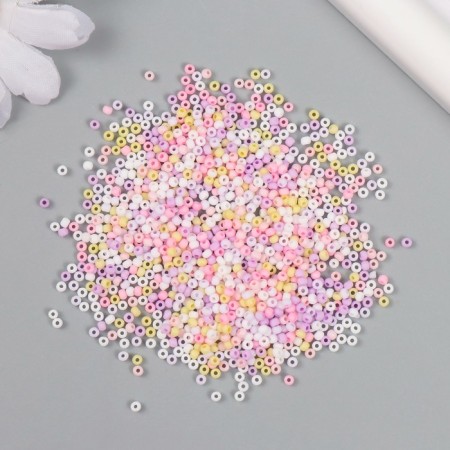 Glass 12/0 "Marshmallow multi -colored" set 10 grams