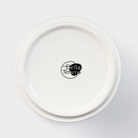 Porcelain Bank for bulk products Bellatenero, 660 ml, D = 10.5 cm, white color-4