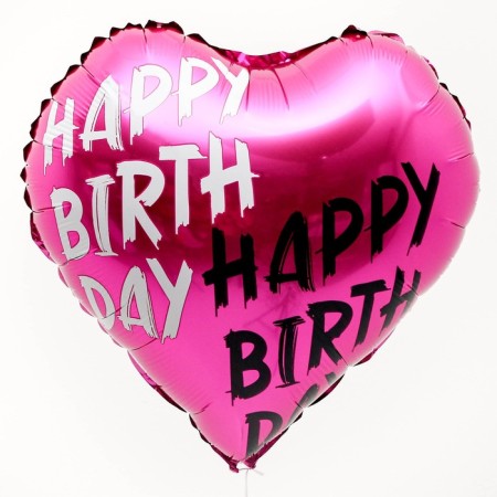 Foil ball 18 "Happy, heart-1