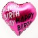 Foil ball 18 "Happy, heart