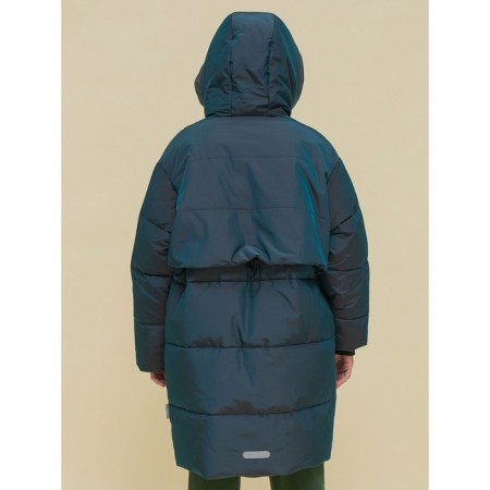 Coat for girls, height 116 cm, black color-5