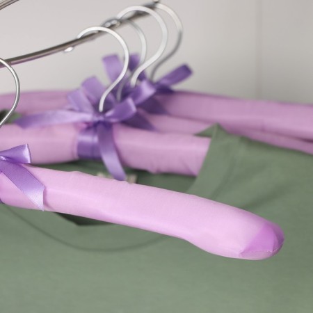 Shoulders - Manquists for clothing soft "Atlas", 5 pcs, 37.5 × 10 × 3 cm, lilac color-3