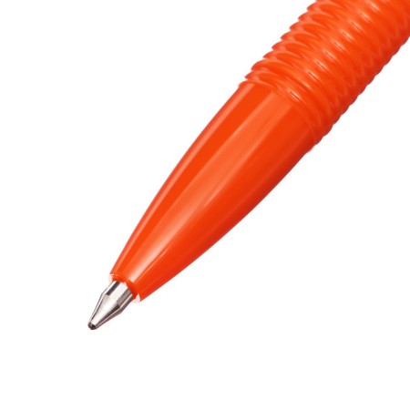 Ballpoint handle Erichkrause R-301 Orange Stick, node 0.7 mm, green ink, letter line 2000 meters, barcode on the handle-9