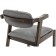 Wooden stool Fit array of gvei/fabric, cappuccino/gray 52x53x76 cm