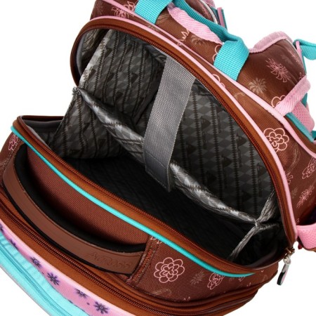 Frame backpack 35 x 28 x 13 cm, Across 193, filling: bag, brown ACR22-193-6-9