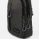 Male sling bag from textiles, headphones, green color