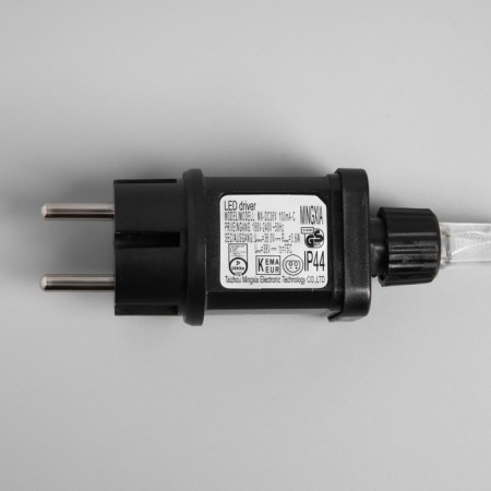 Garland "thread" 200 m Rosa, IP44, silver thread, 2000 LED, glow warm white, 36 V-4