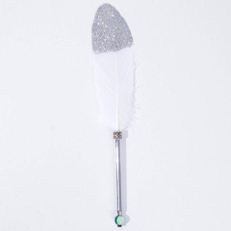 A book of wishes for a wedding with a pen "Pink with sparkles."-5