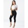 Female leggings, size 42, black color