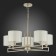 Suspended EVOLUCE lamp. Sle105803-05. Danae. 5x40 watts, E14, 68.5x68.5x37 cm, matte gold color