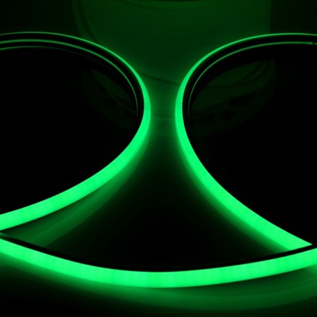 Flexible Neon Luazon Lighting 16 mm D-shaped, IP65, 50 m, SMD2835, 120 LED/m, 220 V, Green glow glow-2