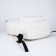 A backpack with a zipper, 4 outer pockets, white color