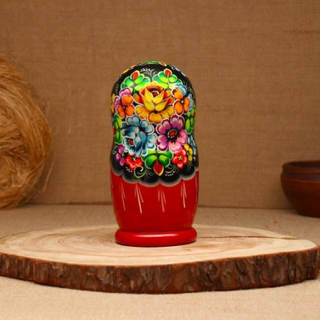 Nesting doll "flowers", 5 puppet, suite, mix-11