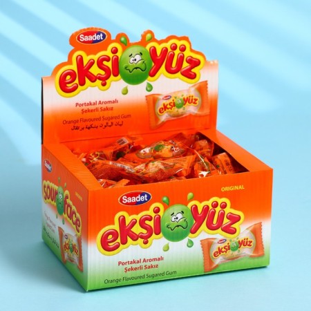 Chewing gum "Eksiyüz" with a taste of orange 3.5 g