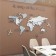 Interior stickers "World Map", mirror, decor on the wall, panel 100 x 180 cm