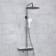 The shower system Wasserkraft A113.116.155.ch Thermo, tropical shower, thermostat, chrome/white 1011511