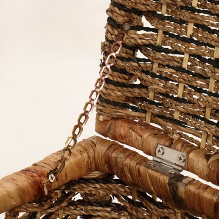 Wicker basket, 44x34x30 cm, reeds, seaweed-2