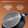 Magistro flame pan, d = 28 cm, h = 7.5 cm, with a glass lid, a Soft-Touch handle, anti-stick coating, induction