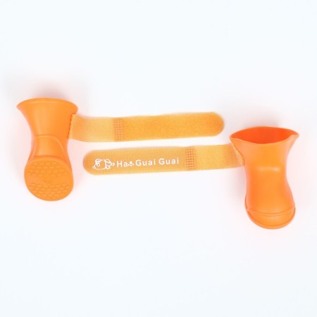 Rubber boots "All-terrain vehicle", set of 4 pcs., Rr. M (sole 5 x 4 cm), orange-3